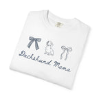 Dachshund Mama T-Shirt — Cute Paw Print & Bows Tee for Dog Lovers